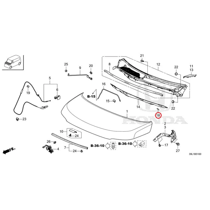 [NEW] JDM HONDA N-BOX JOY JF6 2025 Hood GENUINE OEM - Image 19
