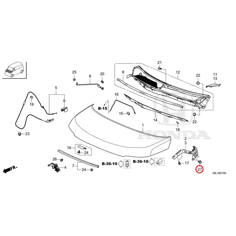 [NEW] JDM HONDA N-BOX JOY JF6 2025 Hood GENUINE OEM - Image 28