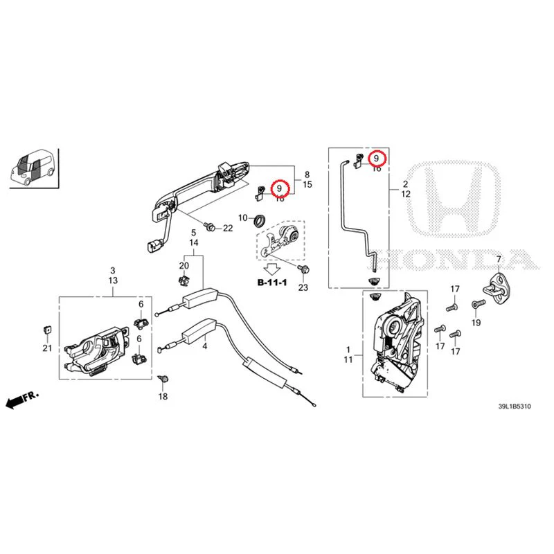 [NEW] JDM HONDA N-BOX JOY JF6 2025 Front Door Locks/Outer Handles GENUINE OEM - Image 11