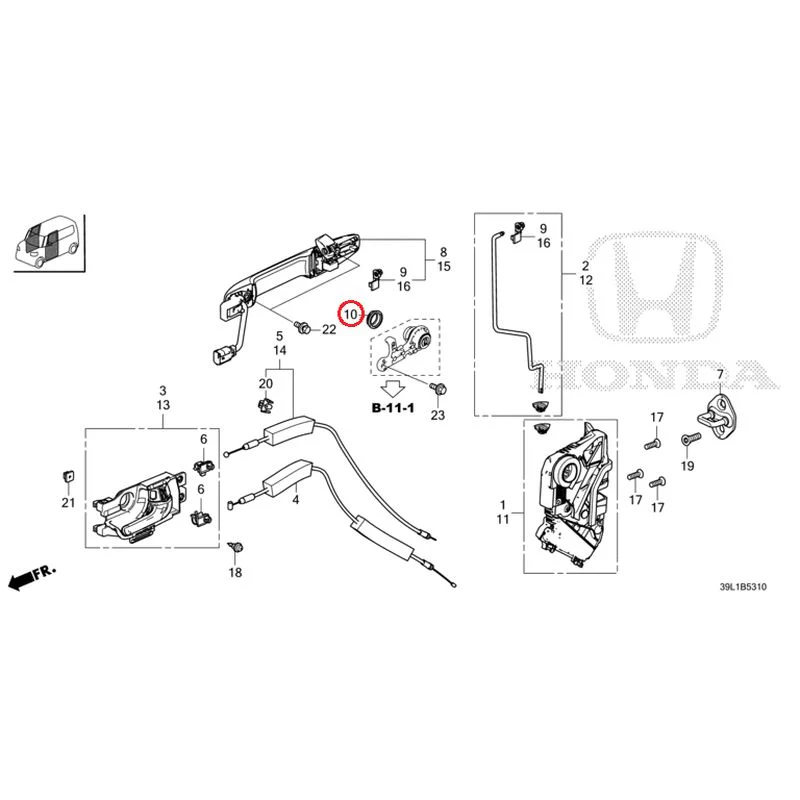 [NEW] JDM HONDA N-BOX JOY JF6 2025 Front Door Locks/Outer Handles GENUINE OEM - Image 12