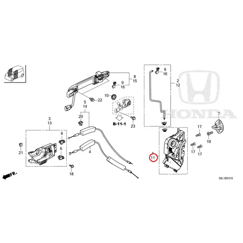 [NEW] JDM HONDA N-BOX JOY JF6 2025 Front Door Locks/Outer Handles GENUINE OEM - Image 13