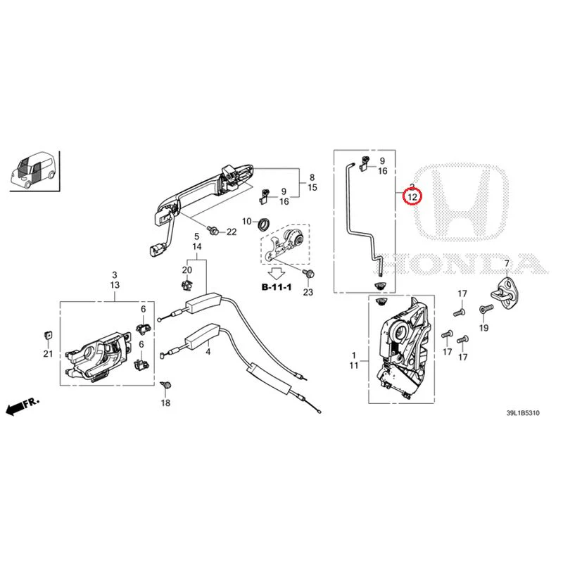 [NEW] JDM HONDA N-BOX JOY JF6 2025 Front Door Locks/Outer Handles GENUINE OEM - Image 14