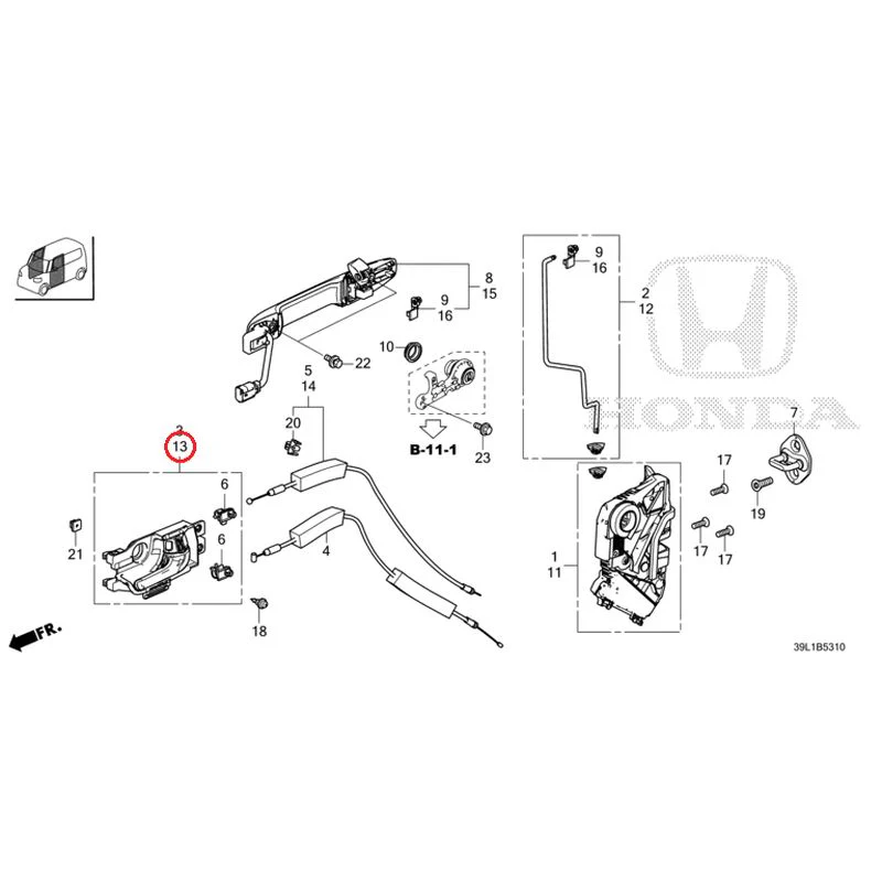 [NEW] JDM HONDA N-BOX JOY JF6 2025 Front Door Locks/Outer Handles GENUINE OEM - Image 15