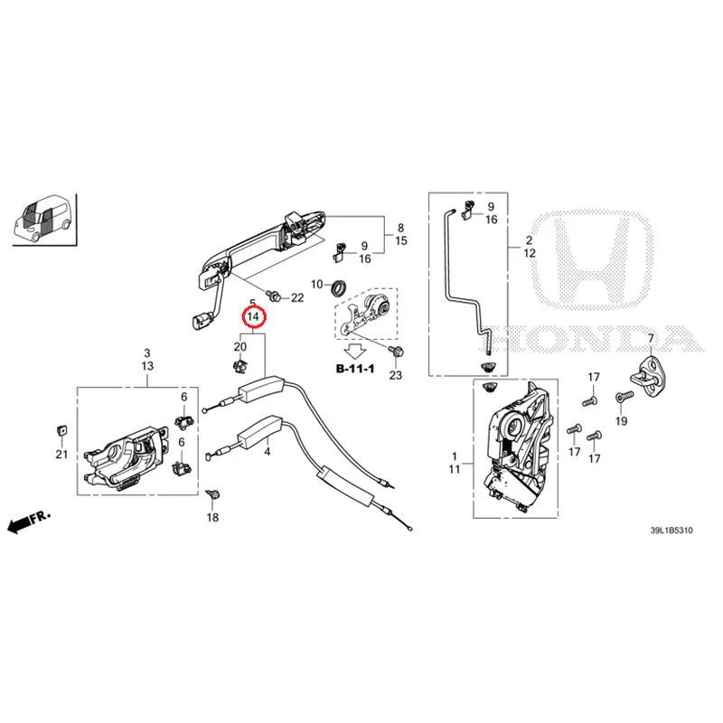 [NEW] JDM HONDA N-BOX JOY JF6 2025 Front Door Locks/Outer Handles GENUINE OEM - Image 16