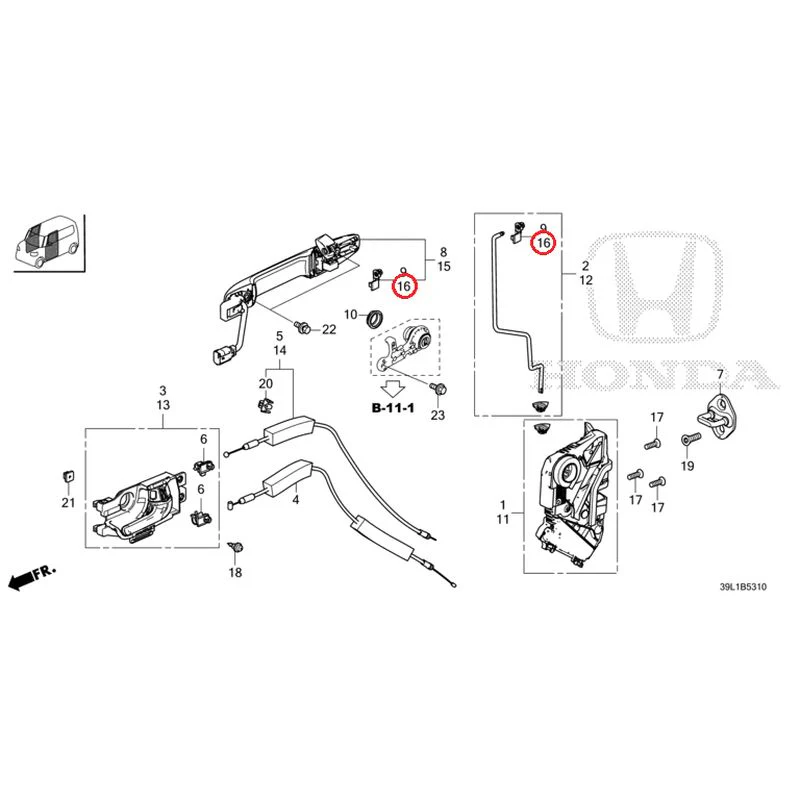 [NEW] JDM HONDA N-BOX JOY JF6 2025 Front Door Locks/Outer Handles GENUINE OEM - Image 18
