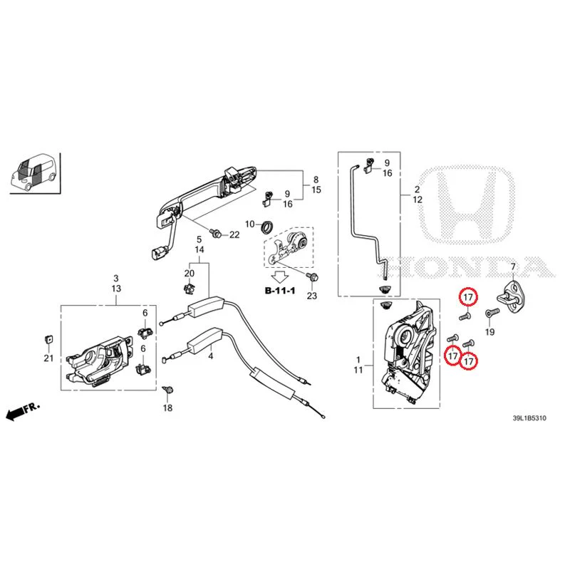 [NEW] JDM HONDA N-BOX JOY JF6 2025 Front Door Locks/Outer Handles GENUINE OEM - Image 19