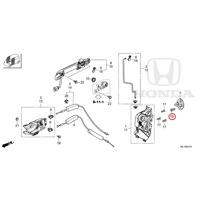 [NEW] JDM HONDA N-BOX JOY JF6 2025 Front Door Locks/Outer Handles GENUINE OEM - Image 21