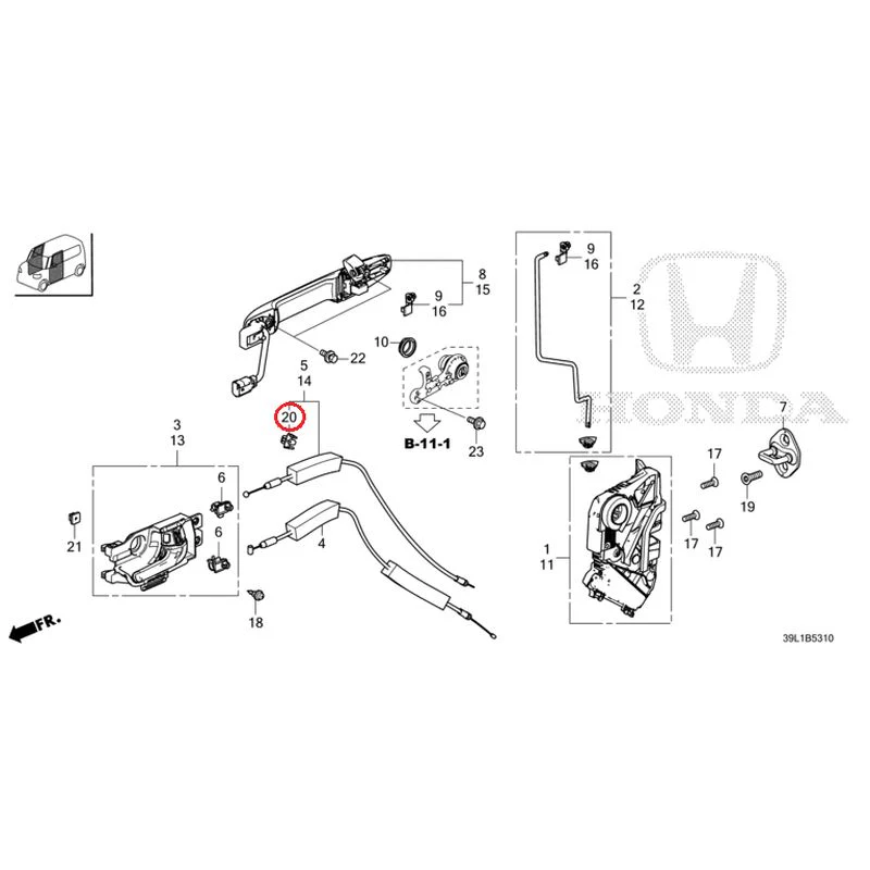 [NEW] JDM HONDA N-BOX JOY JF6 2025 Front Door Locks/Outer Handles GENUINE OEM - Image 22