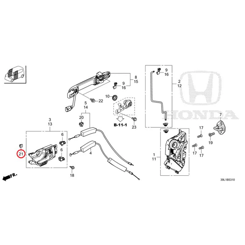 [NEW] JDM HONDA N-BOX JOY JF6 2025 Front Door Locks/Outer Handles GENUINE OEM - Image 23