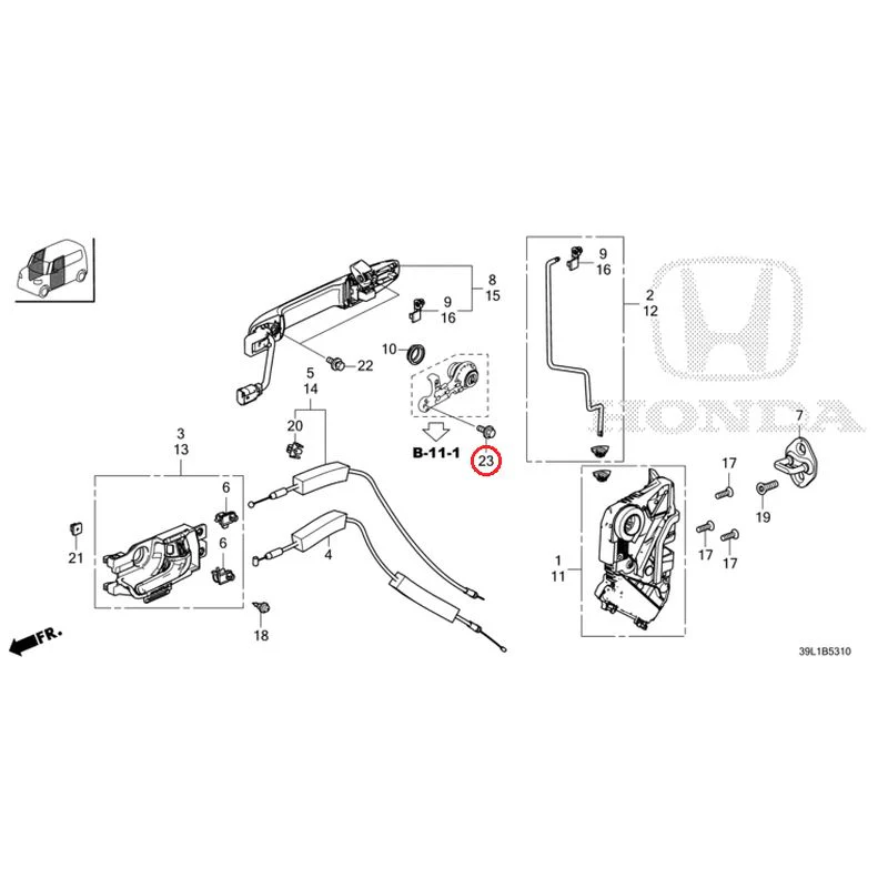 [NEW] JDM HONDA N-BOX JOY JF6 2025 Front Door Locks/Outer Handles GENUINE OEM - Image 25