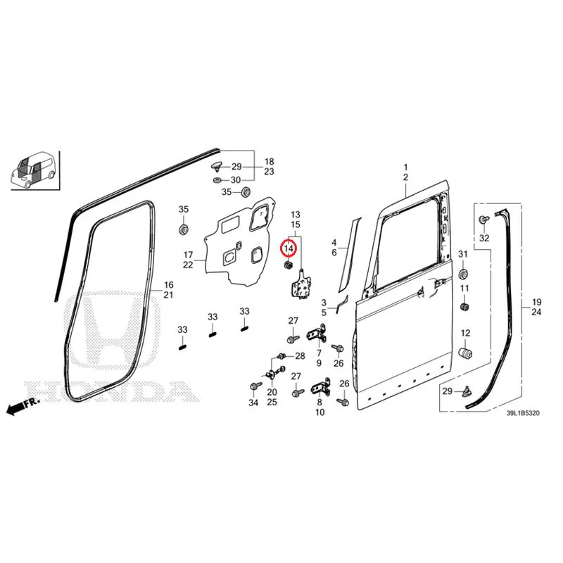 [NEW] JDM HONDA N-BOX JOY JF6 2025 Front Door Panel GENUINE OEM - Image 15