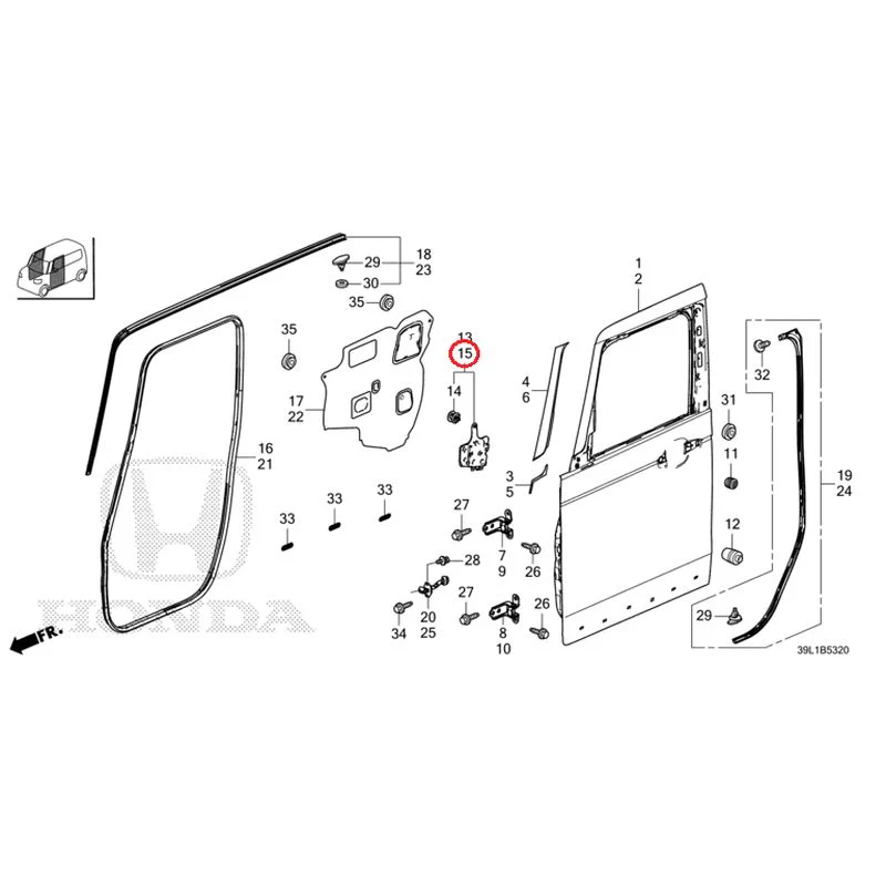 [NEW] JDM HONDA N-BOX JOY JF6 2025 Front Door Panel GENUINE OEM - Image 16