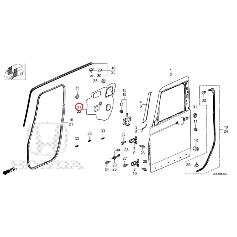 [NEW] JDM HONDA N-BOX JOY JF6 2025 Front Door Panel GENUINE OEM - Image 18