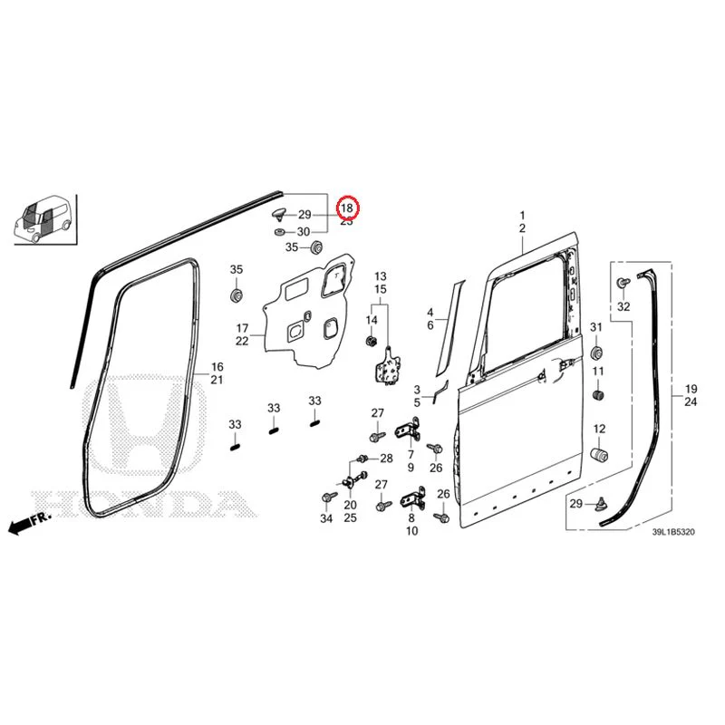 [NEW] JDM HONDA N-BOX JOY JF6 2025 Front Door Panel GENUINE OEM - Image 19