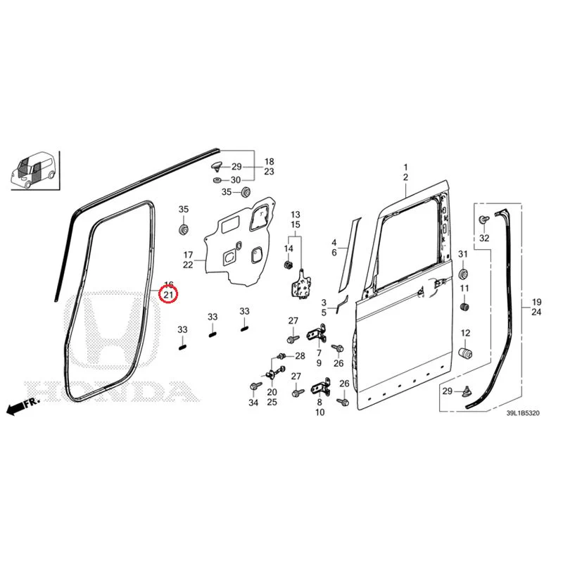 [NEW] JDM HONDA N-BOX JOY JF6 2025 Front Door Panel GENUINE OEM - Image 22