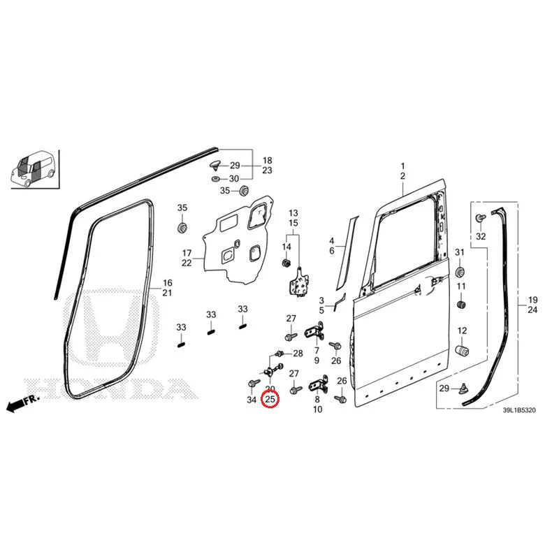 [NEW] JDM HONDA N-BOX JOY JF6 2025 Front Door Panel GENUINE OEM - Image 26