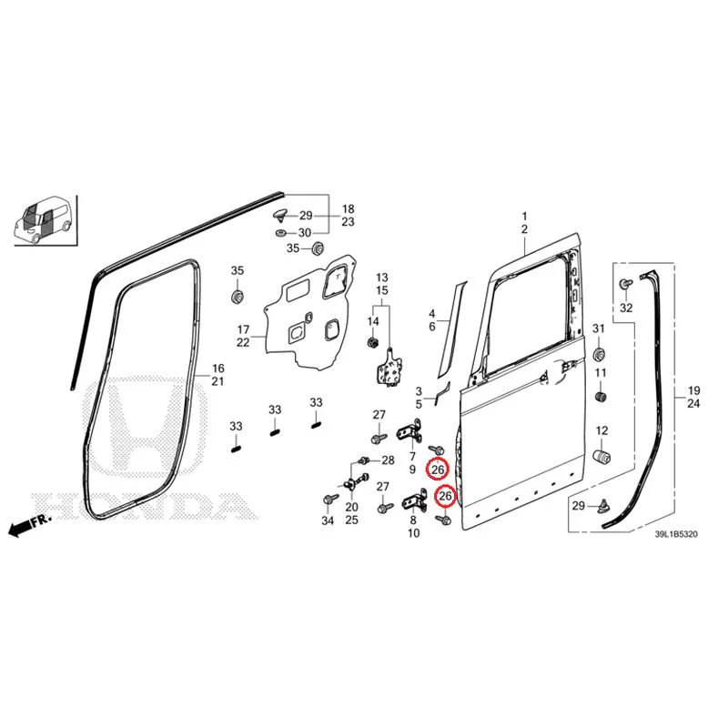 [NEW] JDM HONDA N-BOX JOY JF6 2025 Front Door Panel GENUINE OEM - Image 27