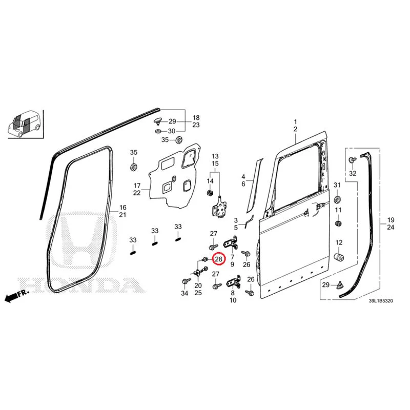 [NEW] JDM HONDA N-BOX JOY JF6 2025 Front Door Panel GENUINE OEM - Image 30