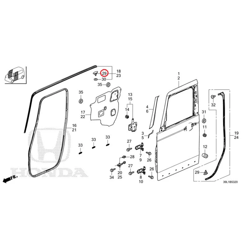 [NEW] JDM HONDA N-BOX JOY JF6 2025 Front Door Panel GENUINE OEM - Image 31