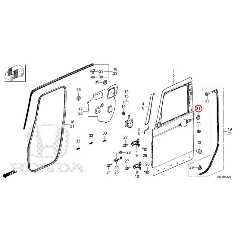 [NEW] JDM HONDA N-BOX JOY JF6 2025 Front Door Panel GENUINE OEM - Image 33