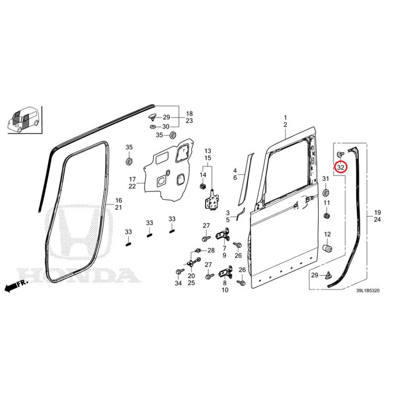 [NEW] JDM HONDA N-BOX JOY JF6 2025 Front Door Panel GENUINE OEM - Image 34