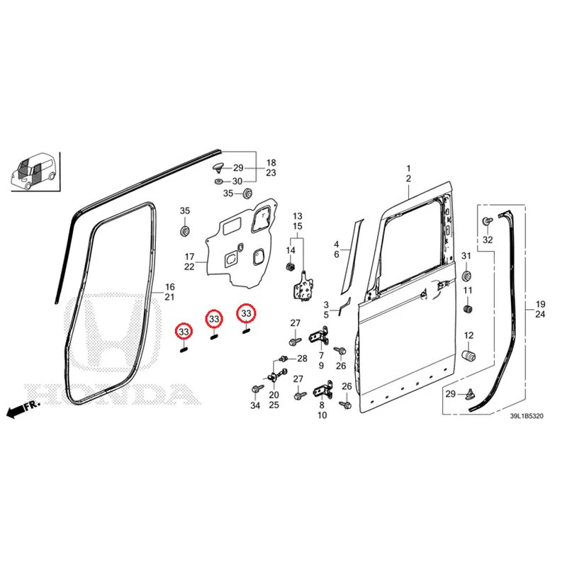 [NEW] JDM HONDA N-BOX JOY JF6 2025 Front Door Panel GENUINE OEM - Image 35