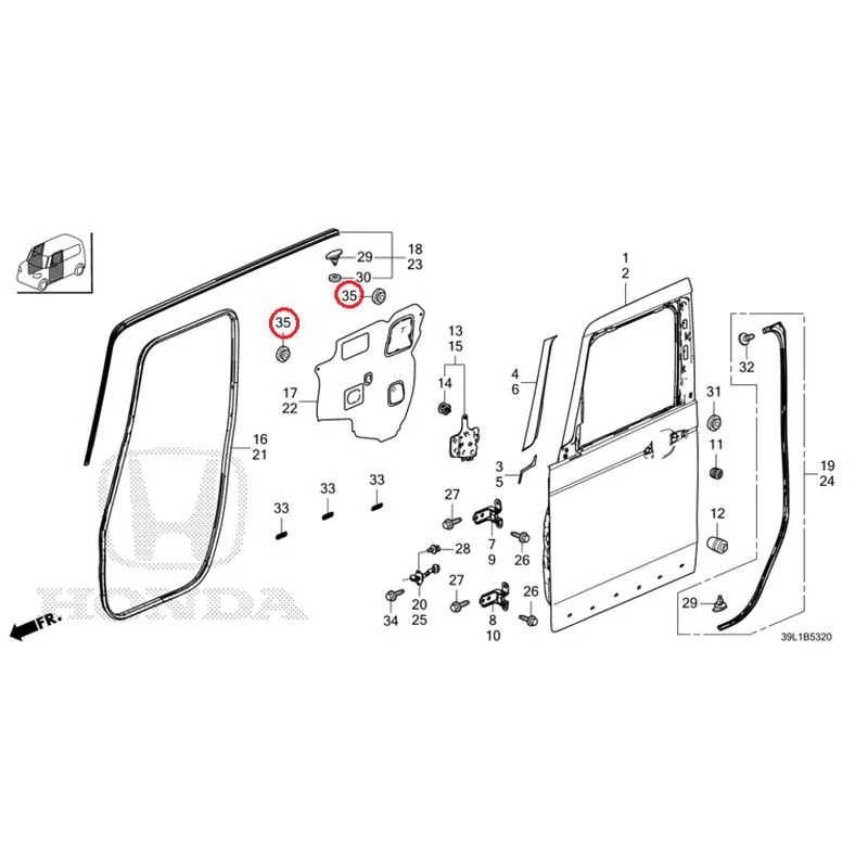 [NEW] JDM HONDA N-BOX JOY JF6 2025 Front Door Panel GENUINE OEM - Image 37