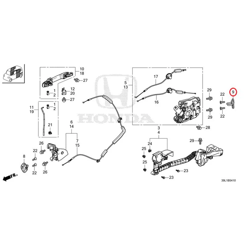 [NEW] JDM HONDA N-BOX JOY JF6 2025 Sliding Door Lock/Outer Handle GENUINE OEM - Image 12