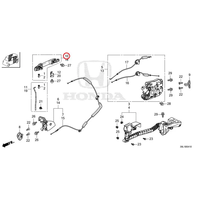 [NEW] JDM HONDA N-BOX JOY JF6 2025 Sliding Door Lock/Outer Handle GENUINE OEM - Image 13