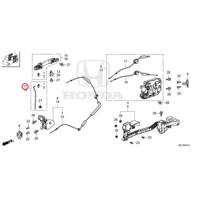 [NEW] JDM HONDA N-BOX JOY JF6 2025 Sliding Door Lock/Outer Handle GENUINE OEM - Image 14