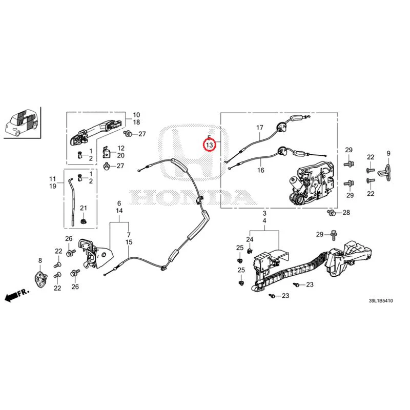 [NEW] JDM HONDA N-BOX JOY JF6 2025 Sliding Door Lock/Outer Handle GENUINE OEM - Image 16