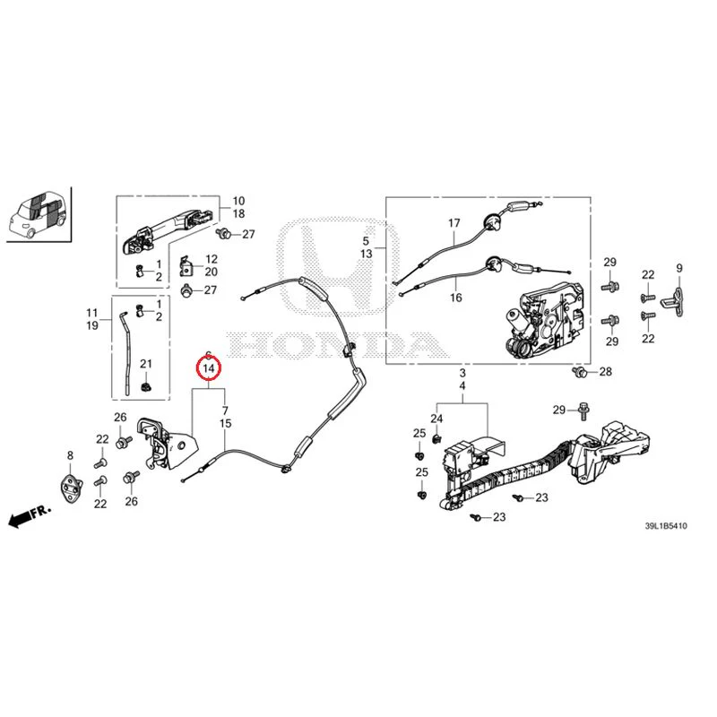 [NEW] JDM HONDA N-BOX JOY JF6 2025 Sliding Door Lock/Outer Handle GENUINE OEM - Image 17