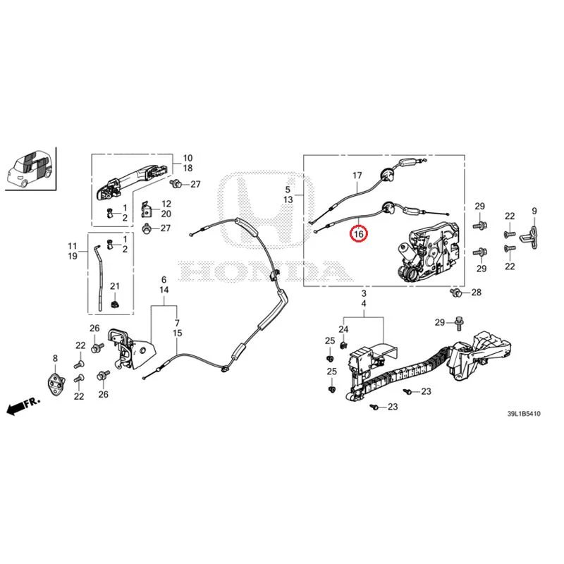 [NEW] JDM HONDA N-BOX JOY JF6 2025 Sliding Door Lock/Outer Handle GENUINE OEM - Image 19