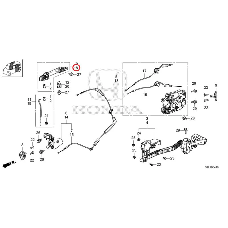 [NEW] JDM HONDA N-BOX JOY JF6 2025 Sliding Door Lock/Outer Handle GENUINE OEM - Image 21