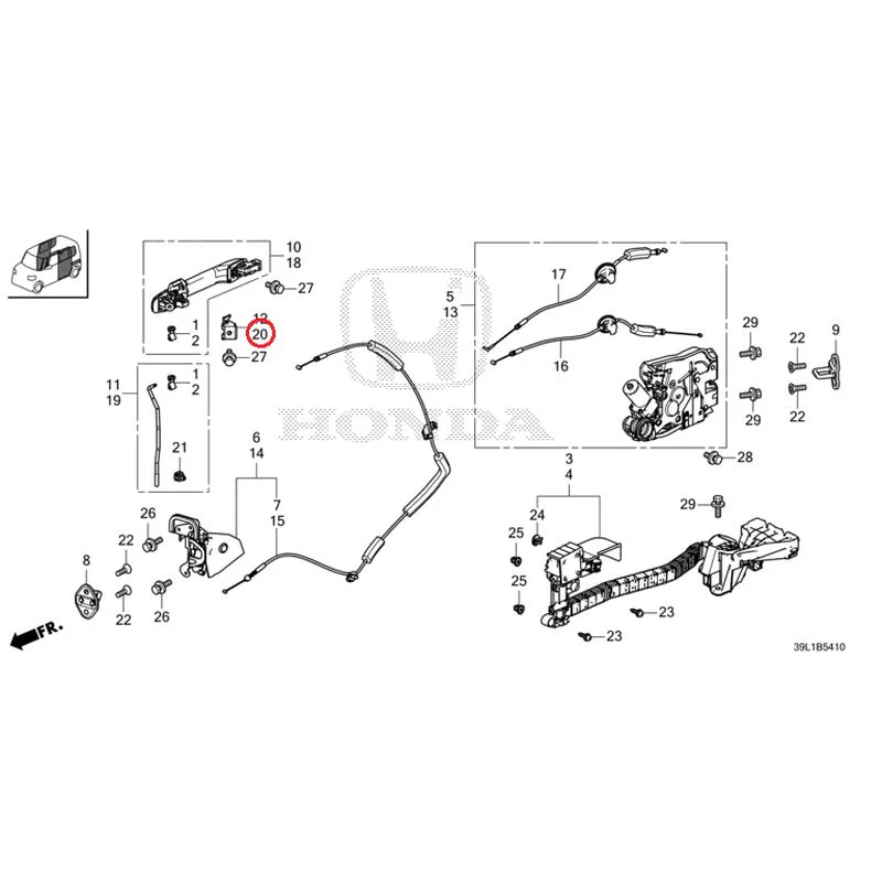 [NEW] JDM HONDA N-BOX JOY JF6 2025 Sliding Door Lock/Outer Handle GENUINE OEM - Image 23