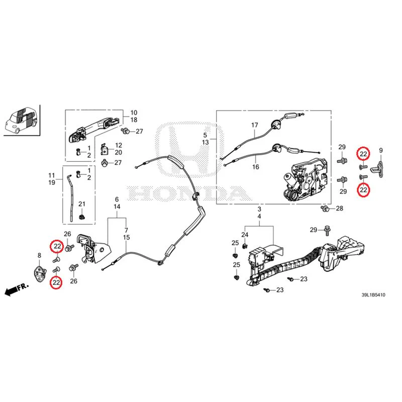 [NEW] JDM HONDA N-BOX JOY JF6 2025 Sliding Door Lock/Outer Handle GENUINE OEM - Image 25
