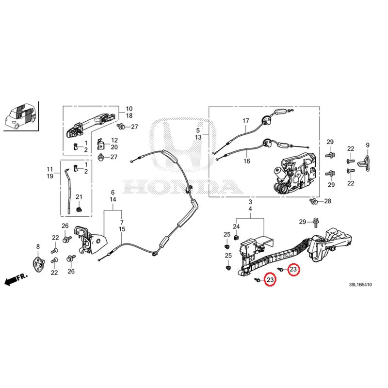[NEW] JDM HONDA N-BOX JOY JF6 2025 Sliding Door Lock/Outer Handle GENUINE OEM - Image 26