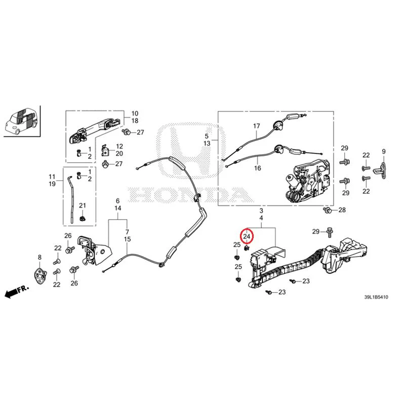 [NEW] JDM HONDA N-BOX JOY JF6 2025 Sliding Door Lock/Outer Handle GENUINE OEM - Image 27