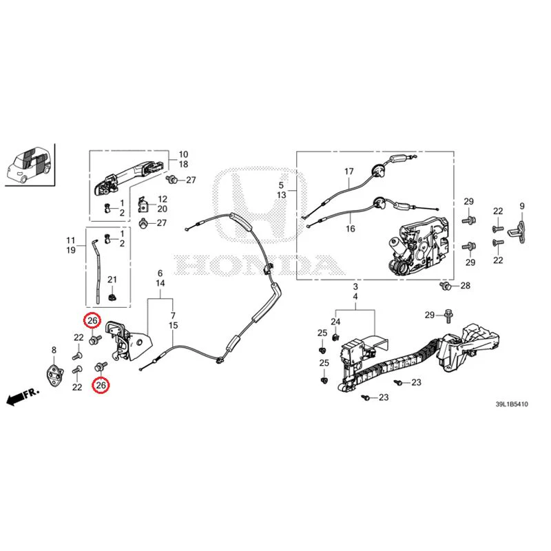 [NEW] JDM HONDA N-BOX JOY JF6 2025 Sliding Door Lock/Outer Handle GENUINE OEM - Image 29