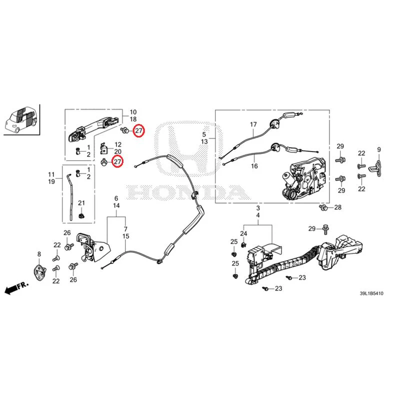 [NEW] JDM HONDA N-BOX JOY JF6 2025 Sliding Door Lock/Outer Handle GENUINE OEM - Image 30