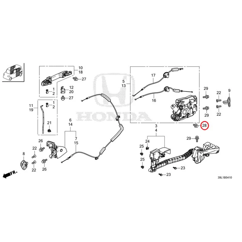 [NEW] JDM HONDA N-BOX JOY JF6 2025 Sliding Door Lock/Outer Handle GENUINE OEM - Image 31