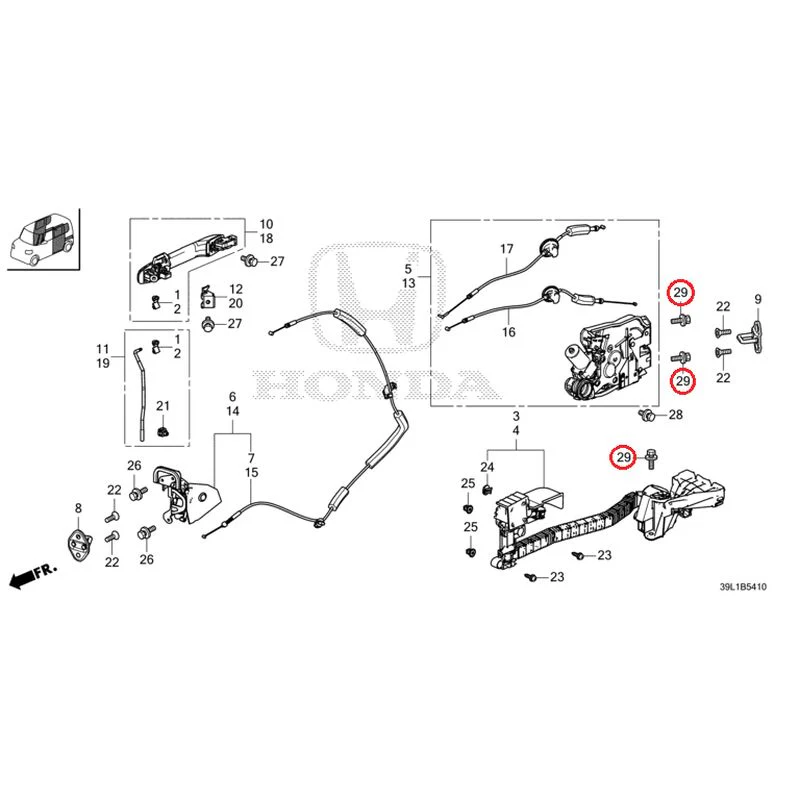 [NEW] JDM HONDA N-BOX JOY JF6 2025 Sliding Door Lock/Outer Handle GENUINE OEM - Image 32