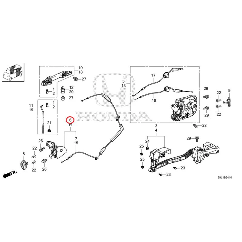 [NEW] JDM HONDA N-BOX JOY JF6 2025 Sliding Door Lock/Outer Handle GENUINE OEM - Image 9