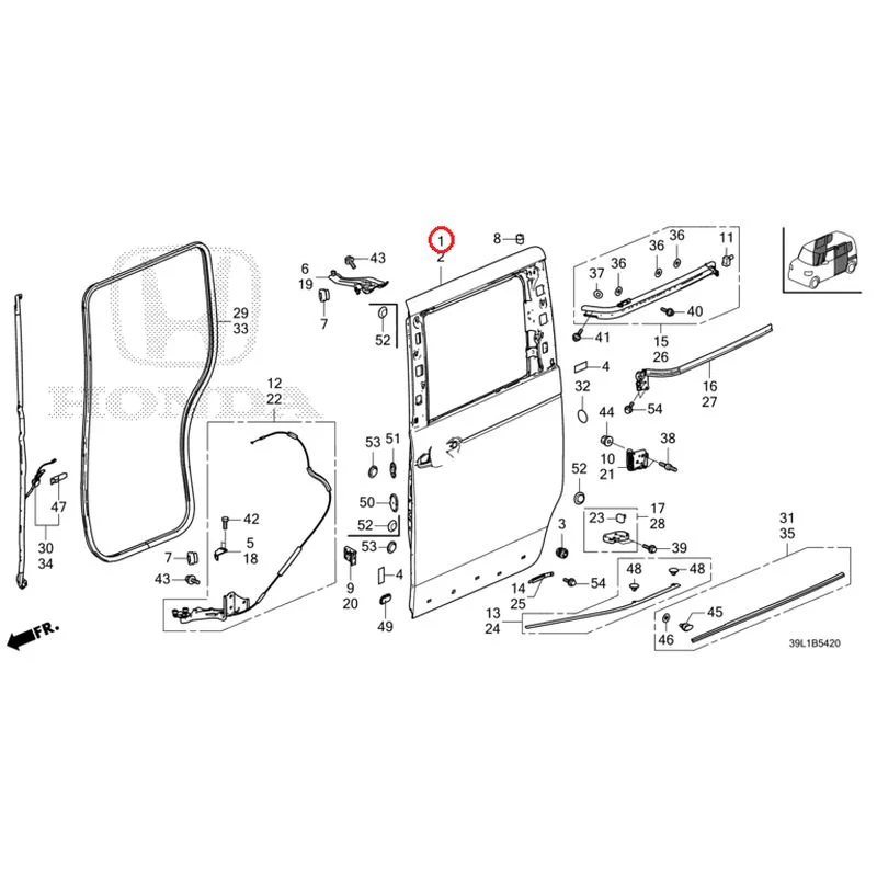 [NEW] JDM HONDA N-BOX JOY JF6 2025 Sliding Door Panel GENUINE OEM - Image 2