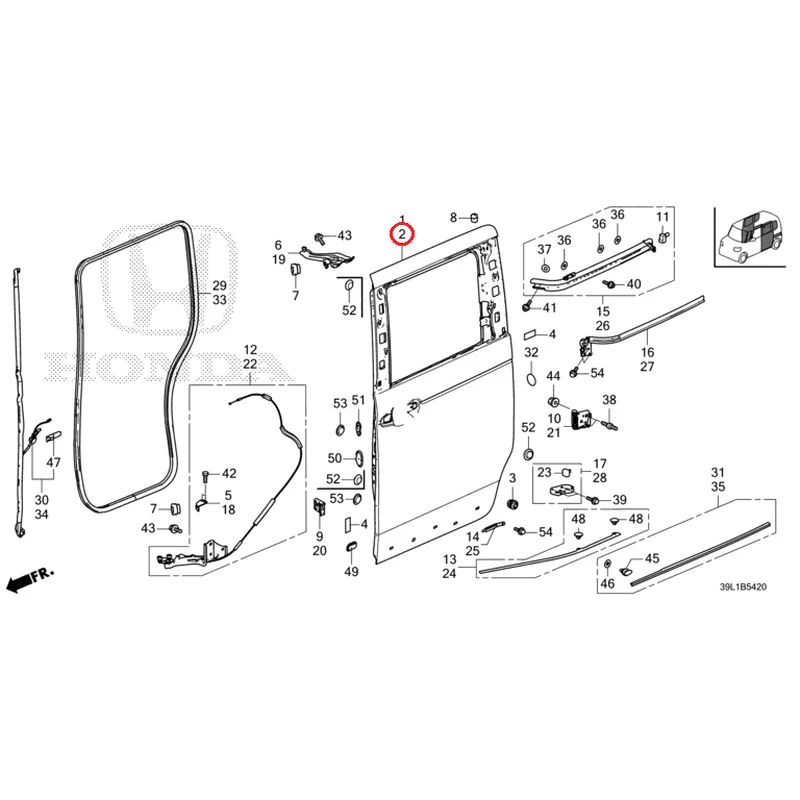 [NEW] JDM HONDA N-BOX JOY JF6 2025 Sliding Door Panel GENUINE OEM - Image 4
