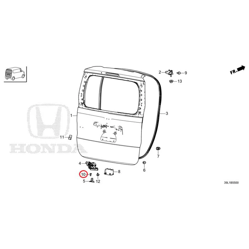 [NEW] JDM HONDA N-BOX JOY JF6 2025 Tailgate GENUINE OEM - Image 11
