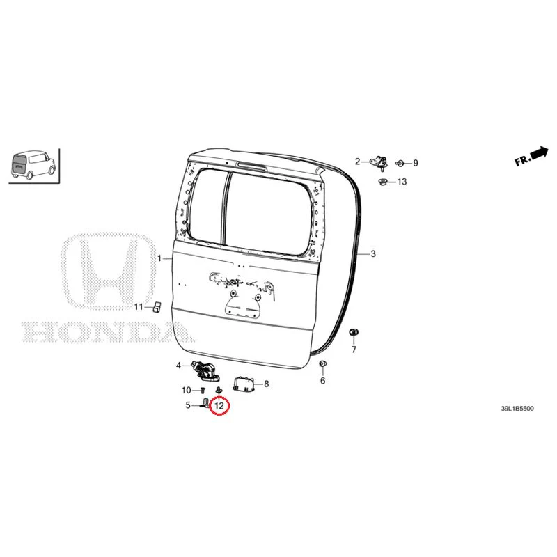 [NEW] JDM HONDA N-BOX JOY JF6 2025 Tailgate GENUINE OEM - Image 13