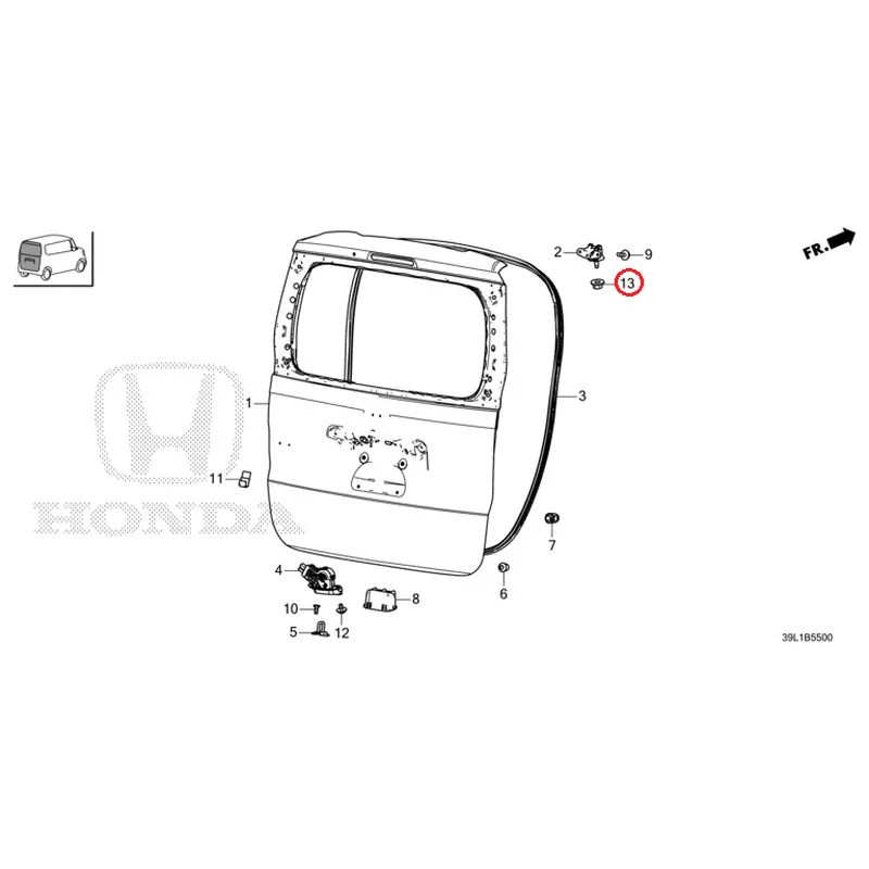 [NEW] JDM HONDA N-BOX JOY JF6 2025 Tailgate GENUINE OEM - Image 14