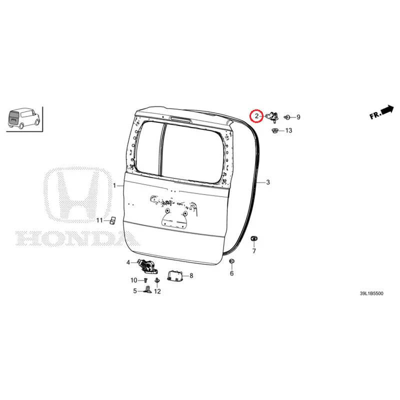 [NEW] JDM HONDA N-BOX JOY JF6 2025 Tailgate GENUINE OEM - Image 3