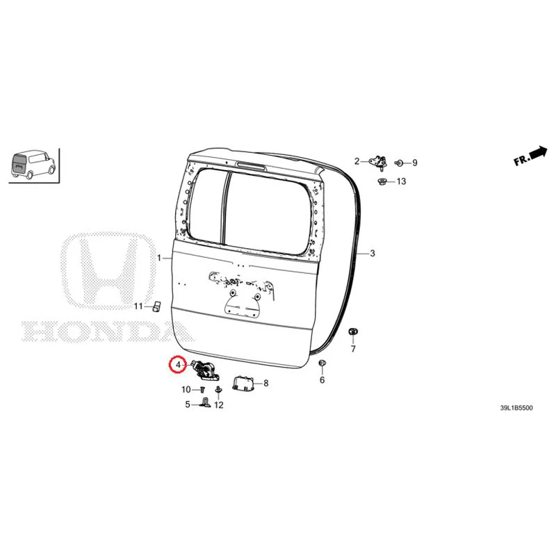 [NEW] JDM HONDA N-BOX JOY JF6 2025 Tailgate GENUINE OEM - Image 5